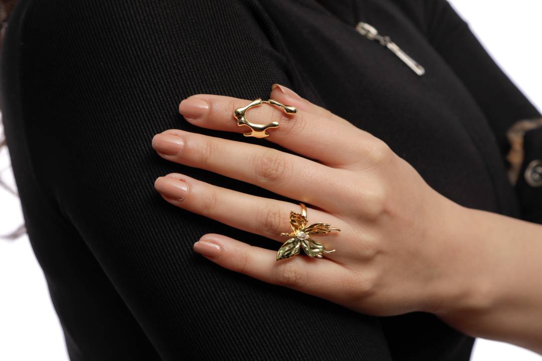 Crystal Drop Ring