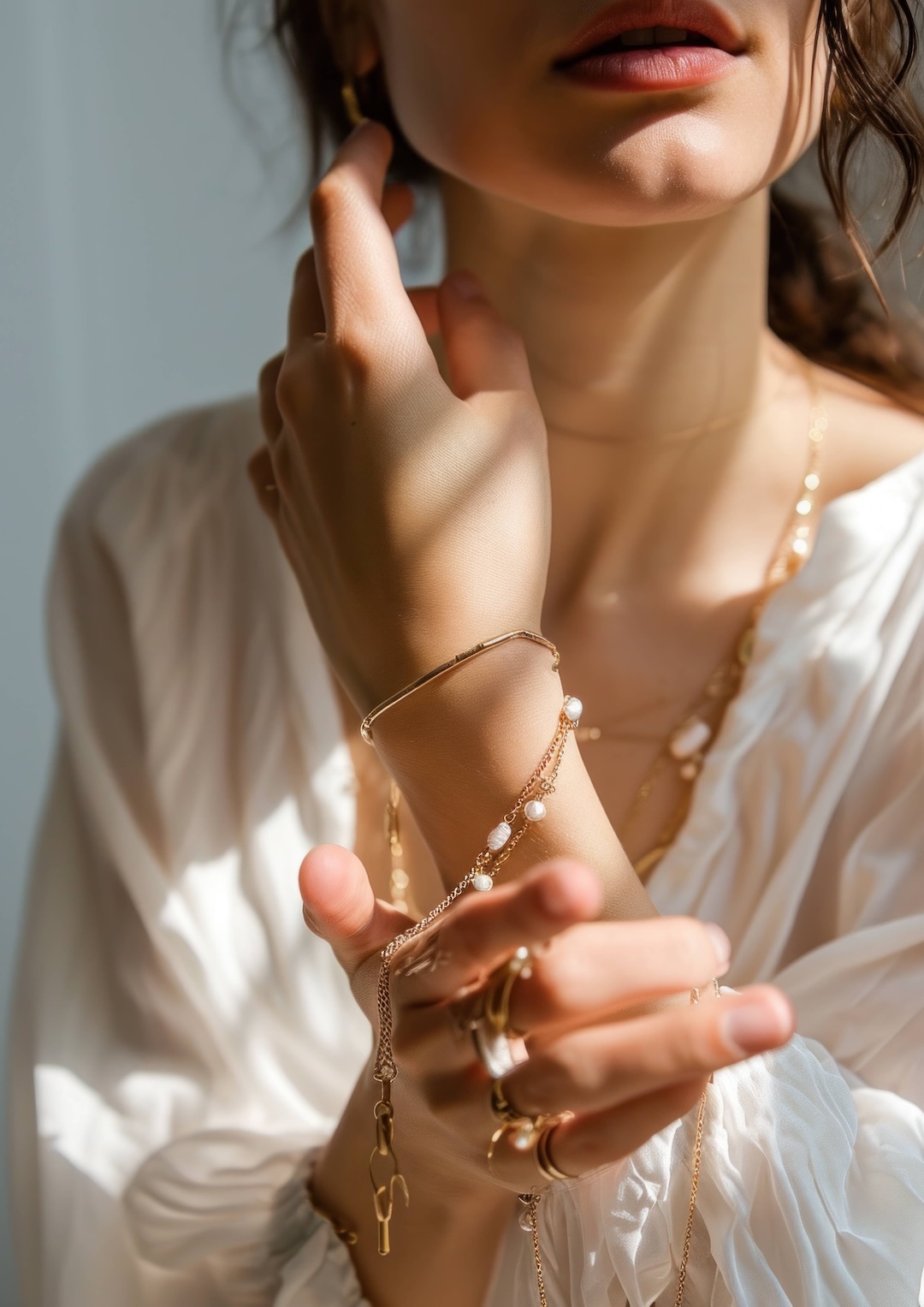 Woman with necklace