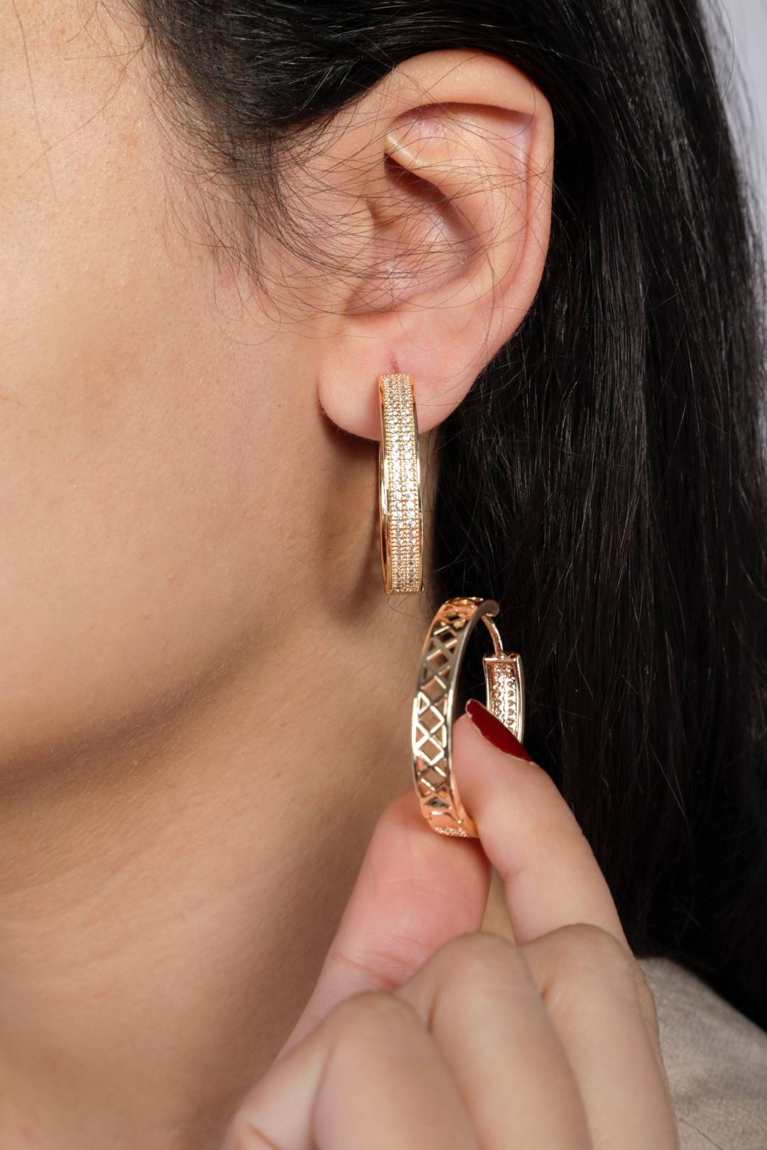 Enamel Leaf Earrings