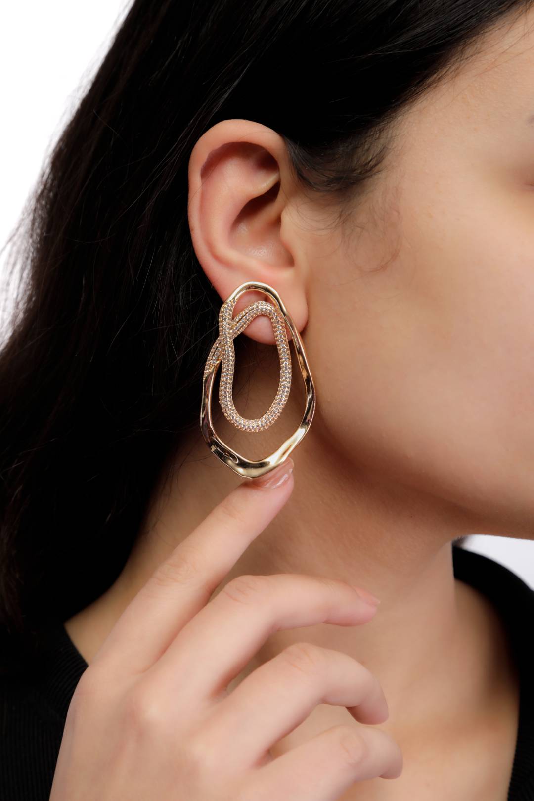 Feather Drop Earrings