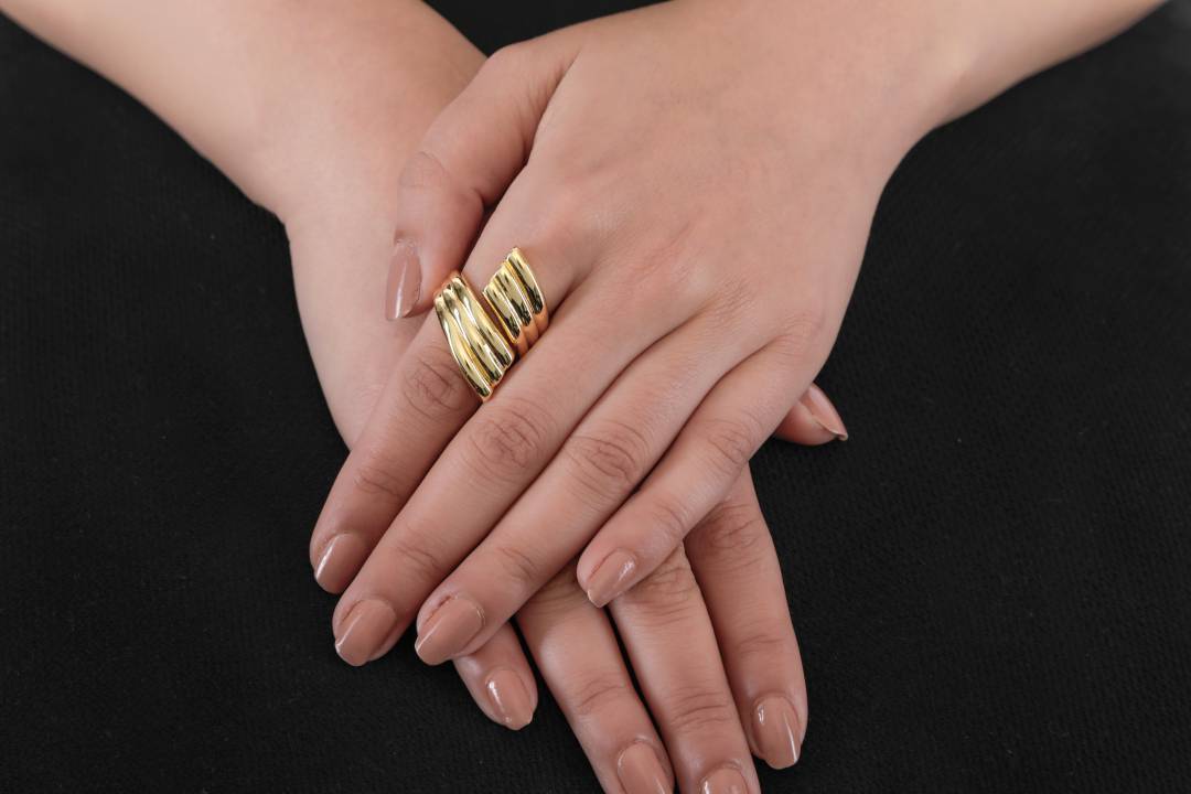 Chevron Gold Ring