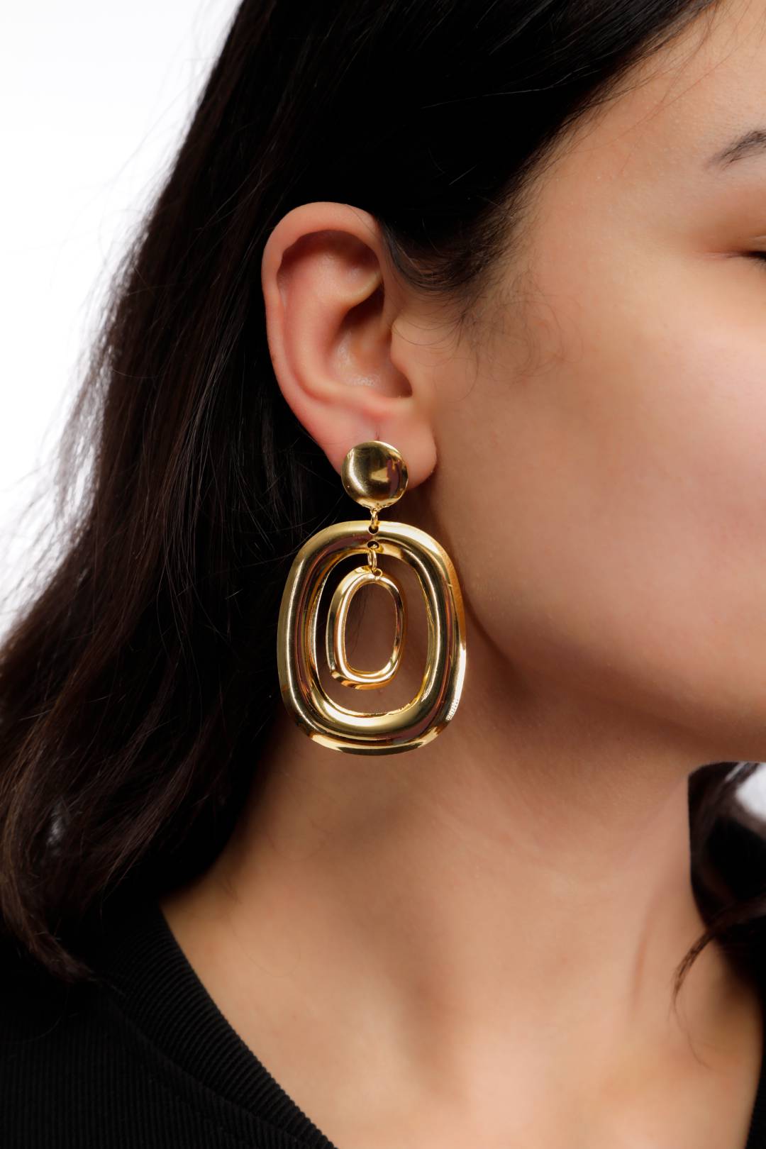 Hammered Disc Earrings