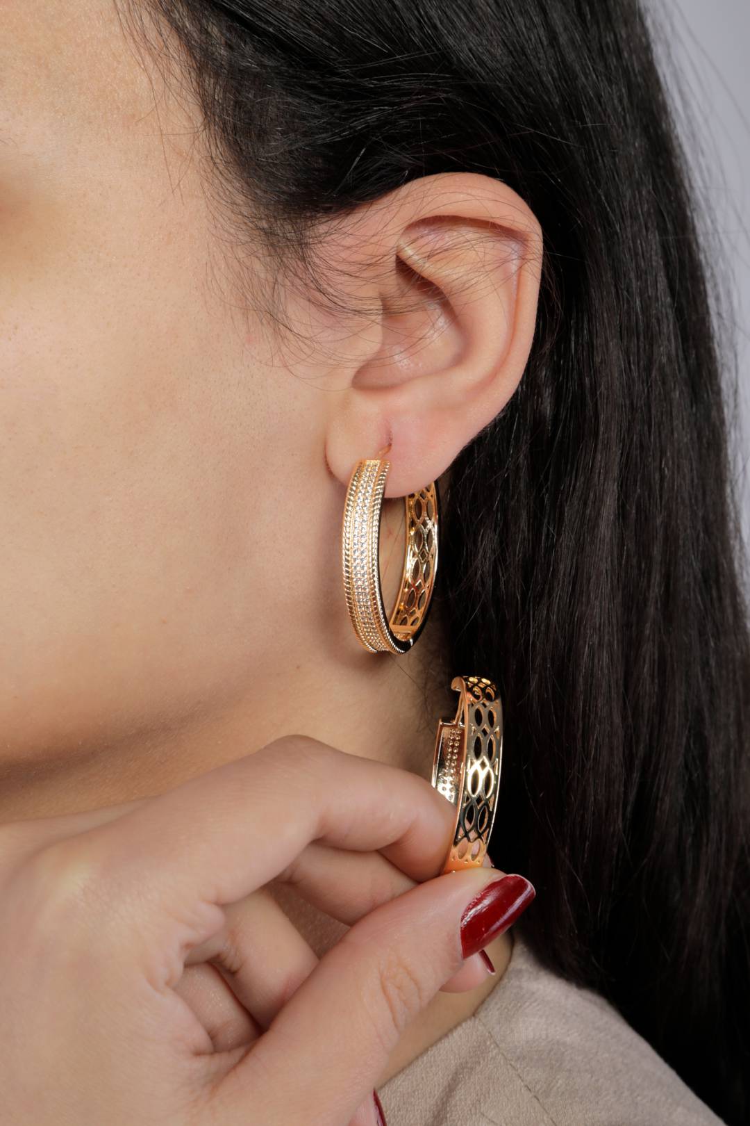 Open Crescent Earrings