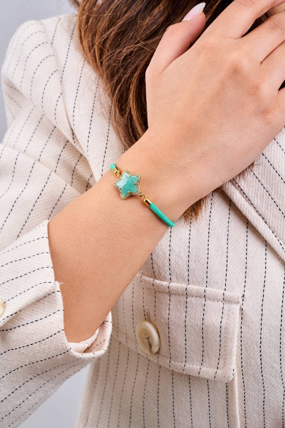 Amazonite Star Bracelet
