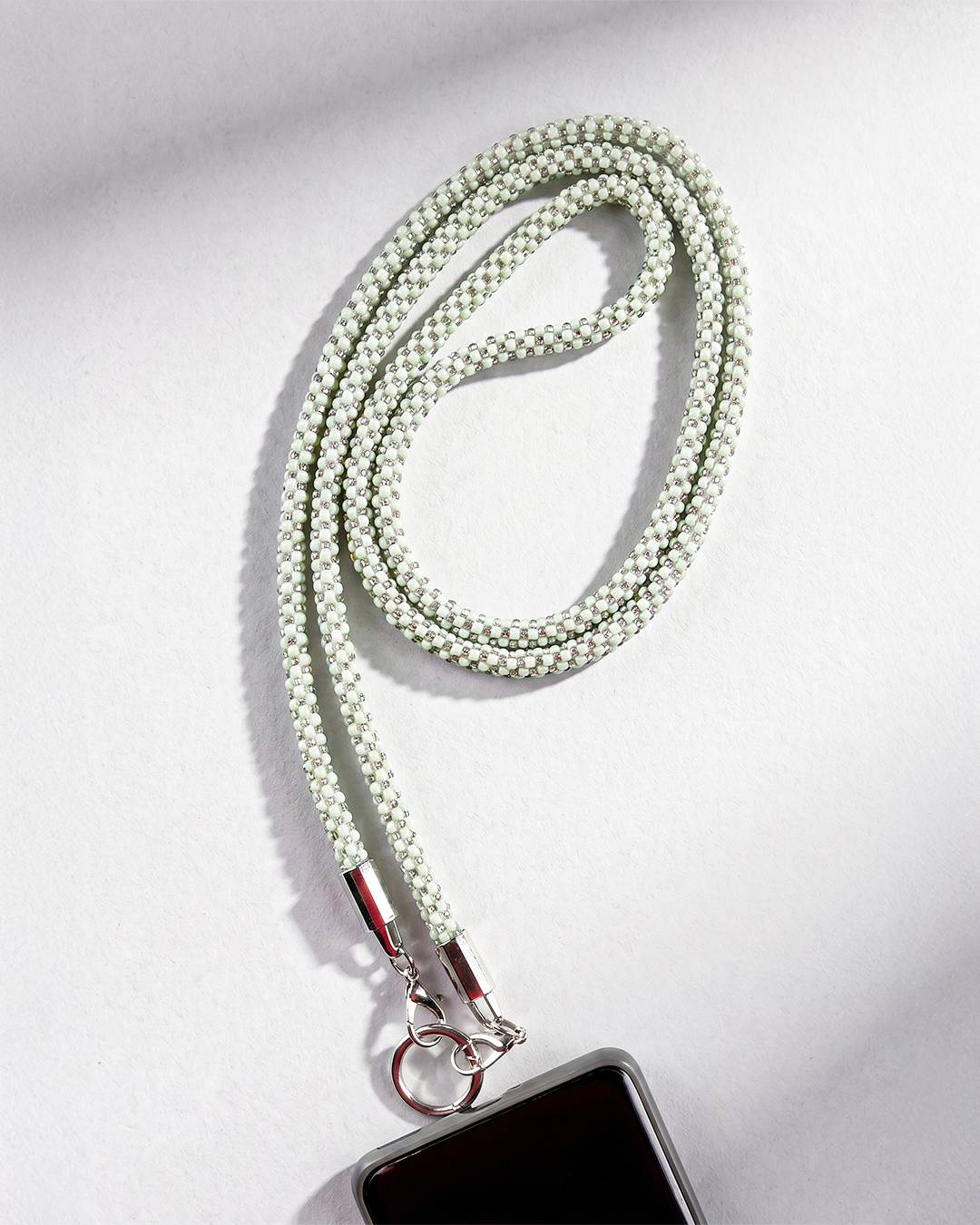 Pearl Crystal Phone Chain