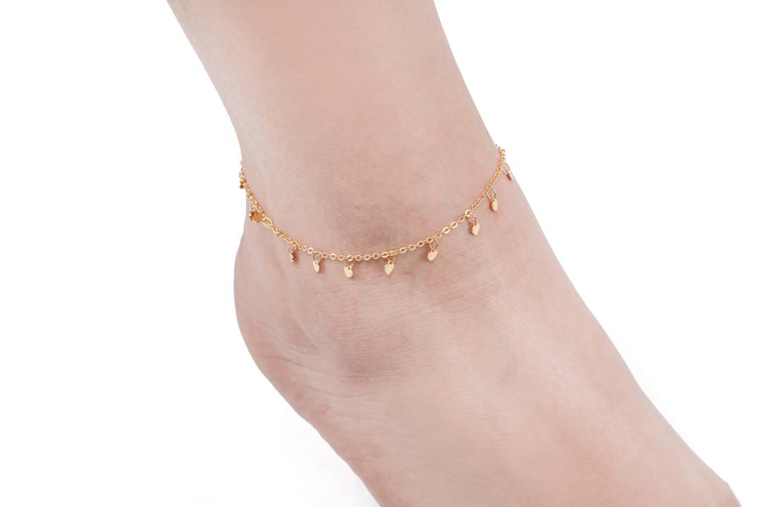 Sapphire Drop Anklet