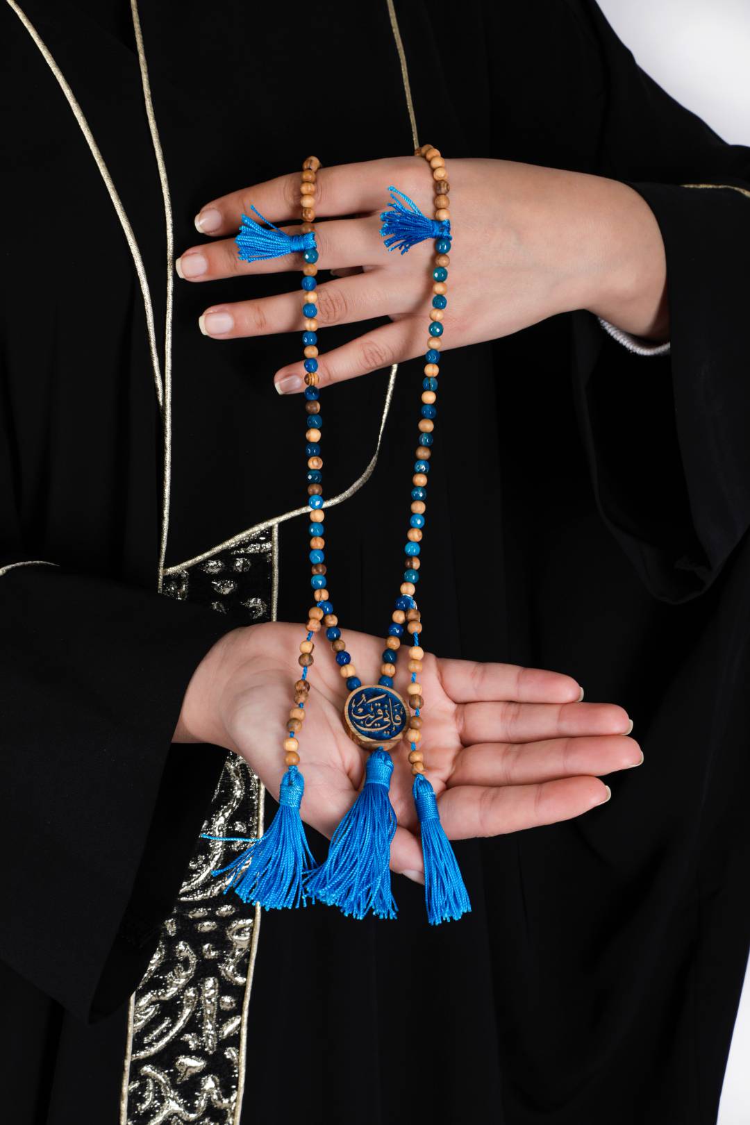 Blue Tassel Misbaha