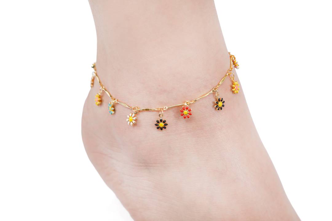 Turquoise Drop Anklet