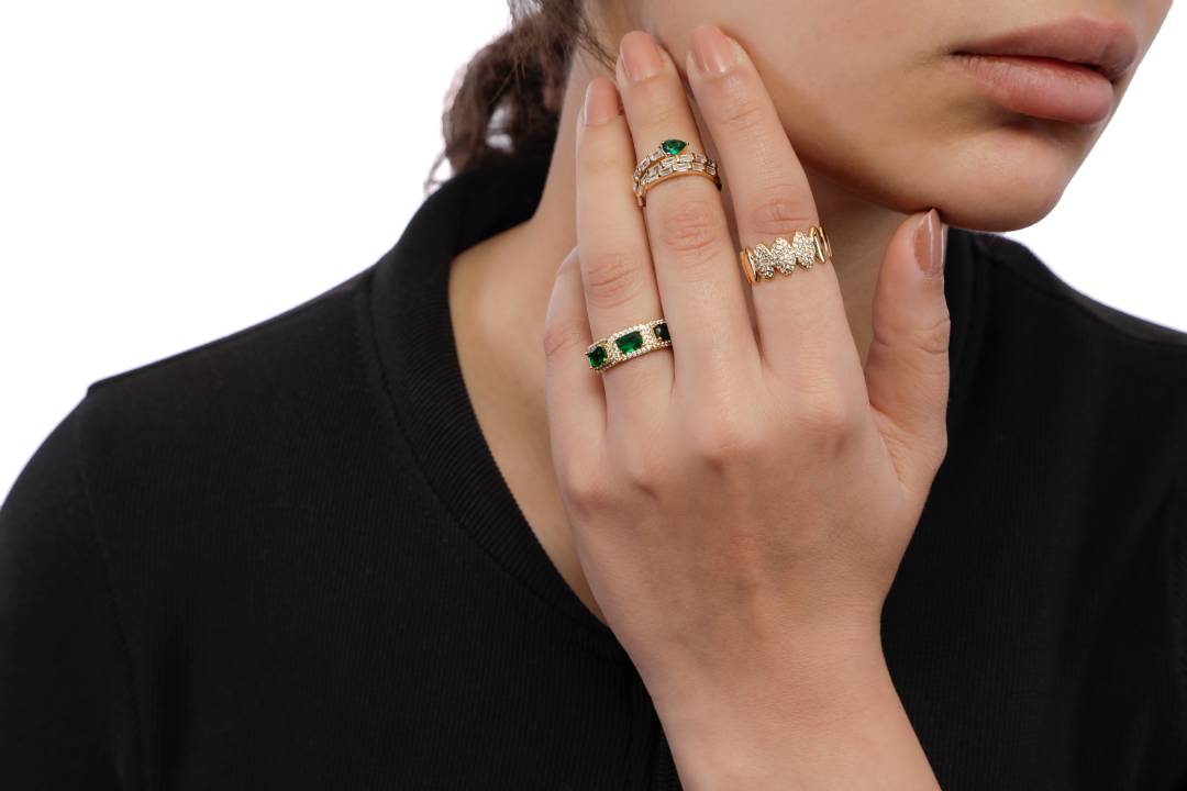 Open Hammered Ring