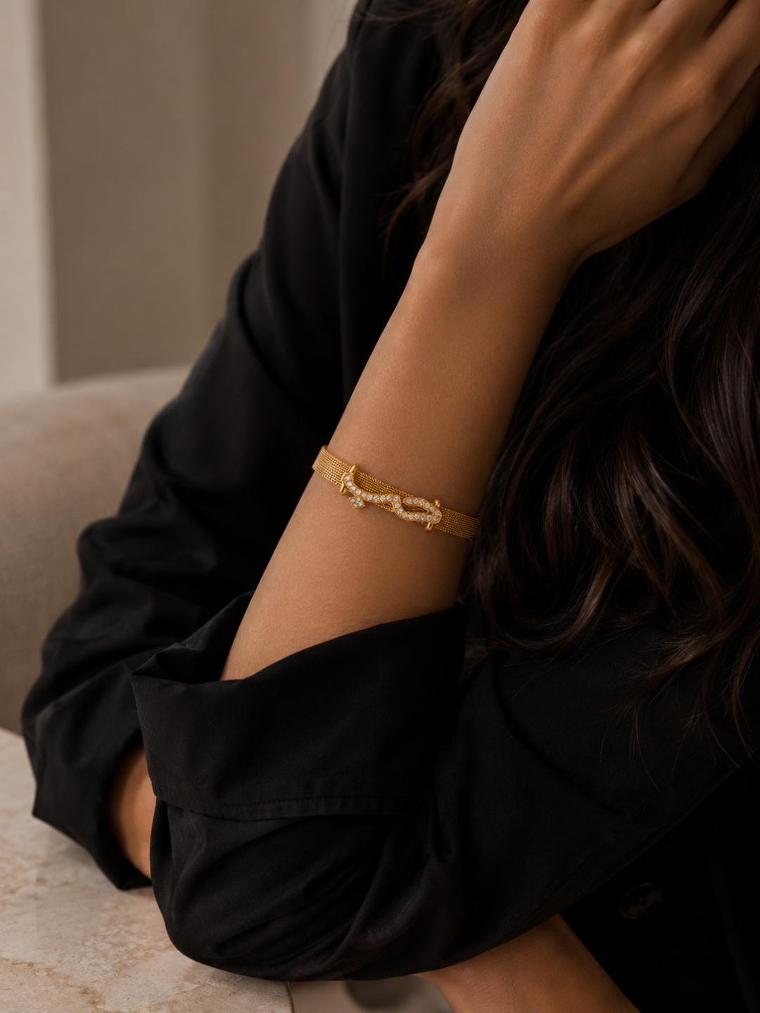 Gold Arabic “Hob” Bracelet