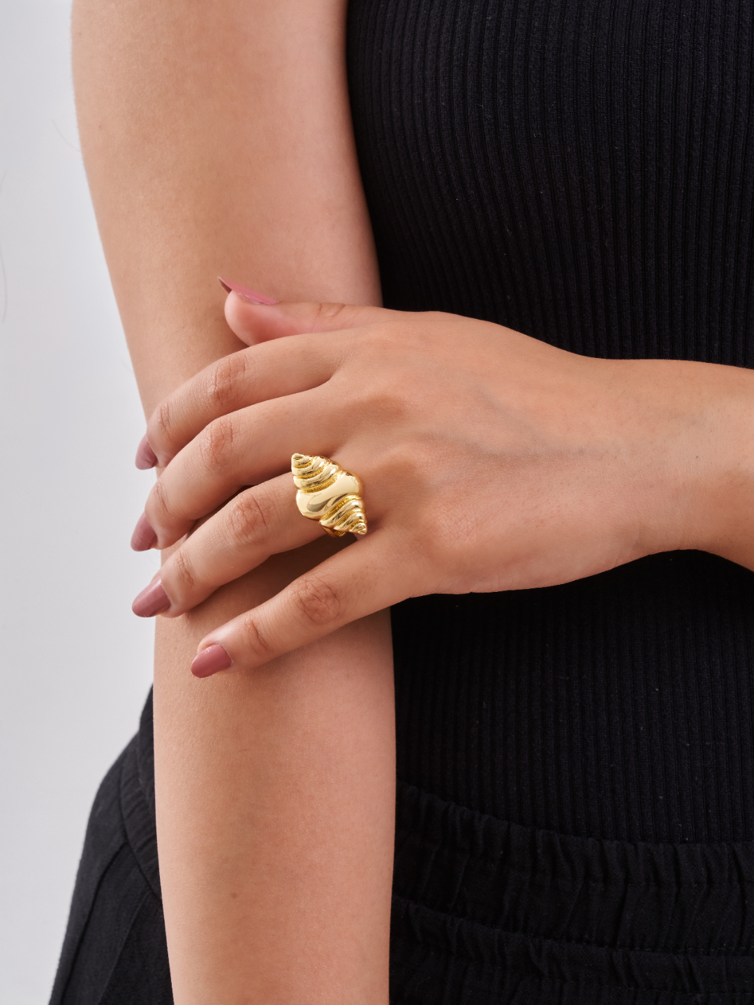 Shell Stainless Steel Ring