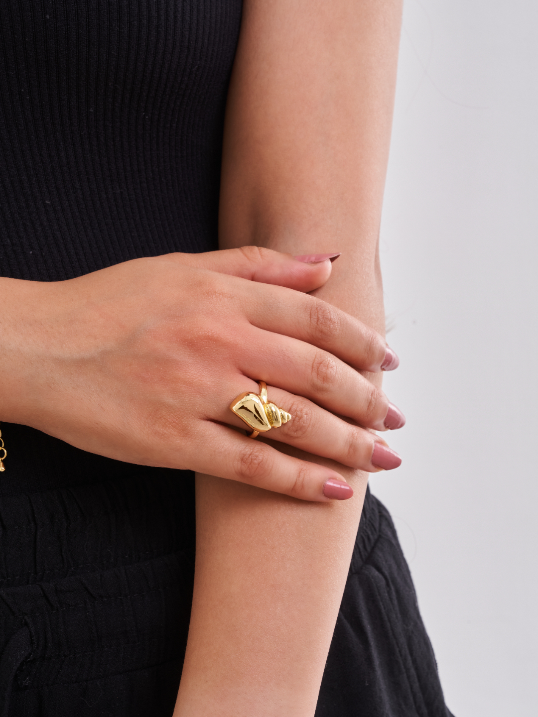Conch Shell Stainless Steel Ring
