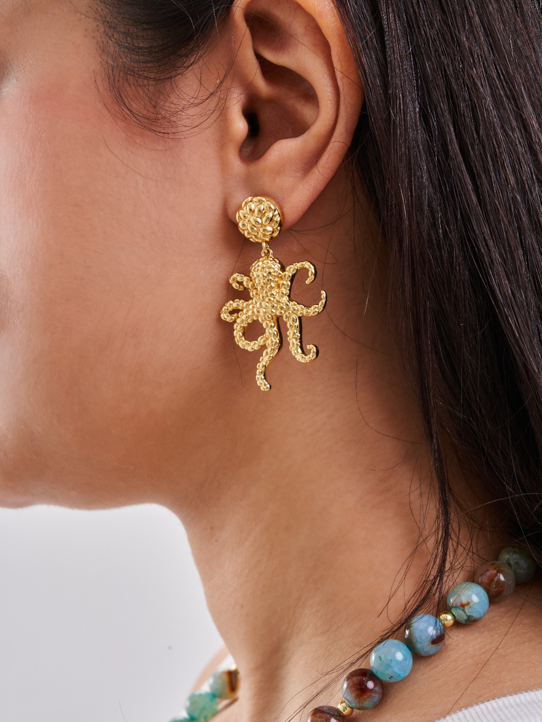 Spotted Octopus Earrings