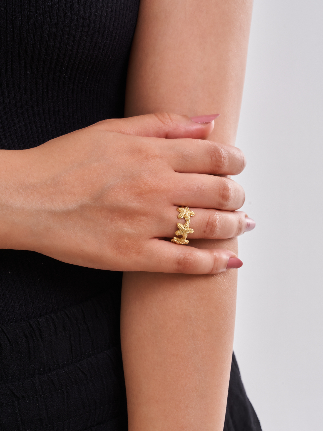 Triple Star Stainless Steel Ring